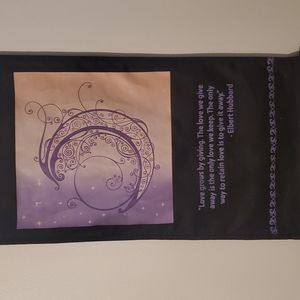 Tapestry with Elbert Hubbard saying